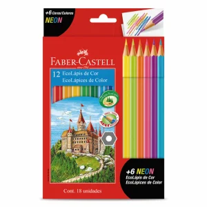 Ecolápices x12 Colores + 6 Neón