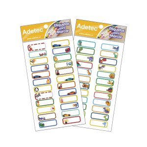Adetec Etiqueta Para  Marcar  Útiles Niños