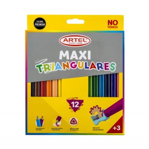 Lapices Maxi Triangulares 12 Colores