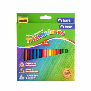 Lápices De Colores Triangulares 24 Colores