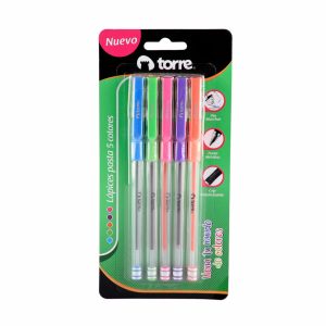 Blister lápices pasta 5 colores