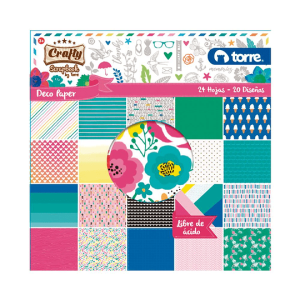 Deco paper scrapbook diseño 1 15x15cm