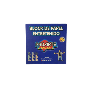 Proarte Block de Papel Entretenido 18 hojas 16x16 Unidad