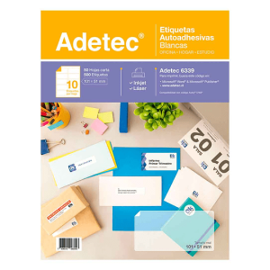 Etiquetas Inkjet/laser 101x51 mm 50 hojas