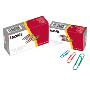 Clips metálicos de colores 28mm 100pcs Unidad