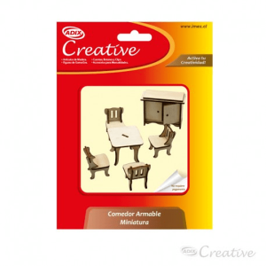 Mueble Miniatura Armable Comedor