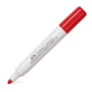 Faber Castell Marcador de Pizarra Jumbo 123 Rojo  Unidad