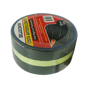 Cintas Antideslizantes Sup. Normal Color Negro con Fluorescente 50mm x 5 mts