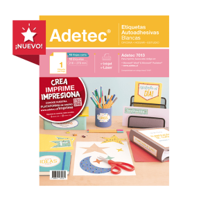 Etiqueta Inkjet/laser 216x279 mm 10 hojas