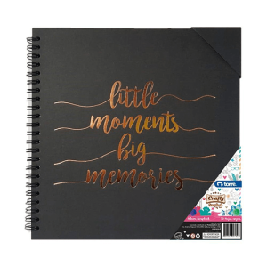 Album scrapbook hojas negras 21x21cm