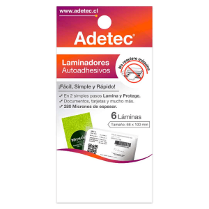 Laminador autoadhesivo tarjeta visita