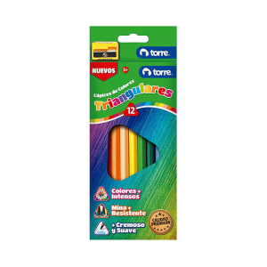 Lápices de colores triangulares