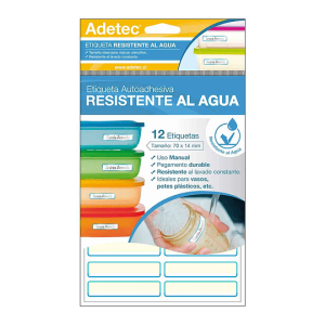 Etiqueta plástica resistente al agua