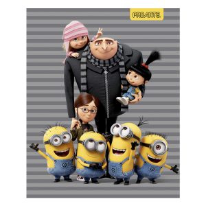 Cuaderno Universitario Tapa Dura  Minions 100 Hojas 7mm. Diseño Aleatorio