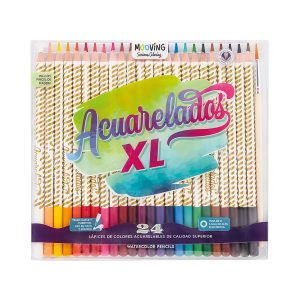 LAPICES DE COLORES ACUARELABLES XL 24 COL