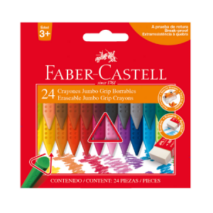 Crayones Grip Jumbo estuche x12