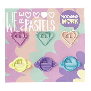 SET CLIPS FORMAS PASTEL UNIDAD