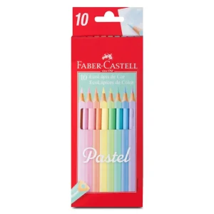 FABER CASTELL LAPICES DE COLORES PASTEL 10 COLORES UNIDAD