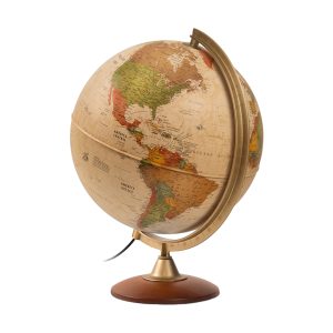 TECNODIDATTICA GLOBO TERRAQUEO 30CMS POLITICO SEPIA MADERA COLOMBO UNIDAD