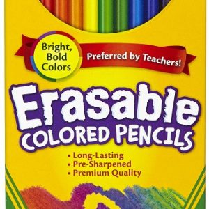 CRAYOLA LAPICES COLORES REDONDOS CON GOMA 12 UNIDAD