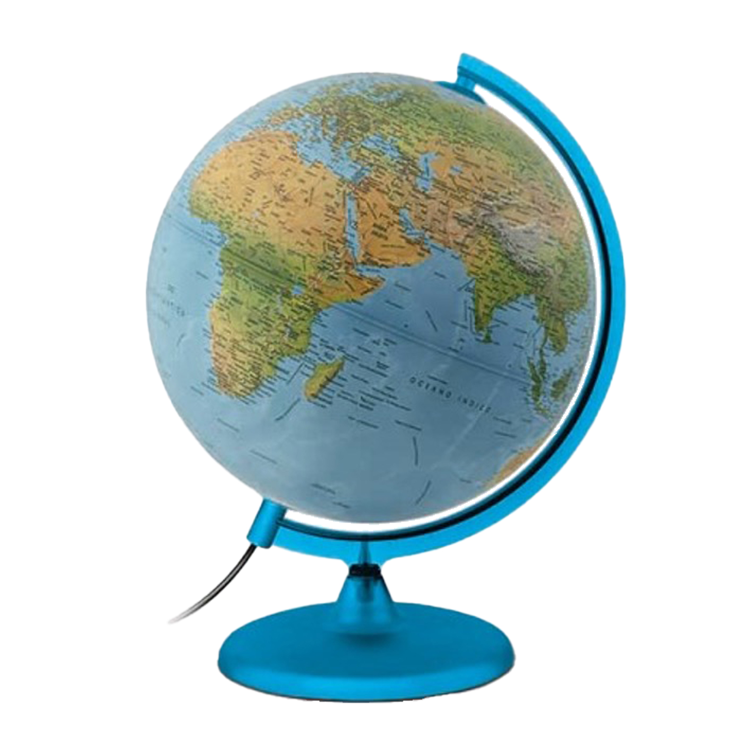 TECNODIDATTICA GLOBO TERRAQUEO 30CMS POLITICO Y FISICO C/LUZ ORION UNIDAD