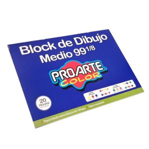 BLOCK DE DIBUJO 99 1/8 20 HOJAS  UNIDAD