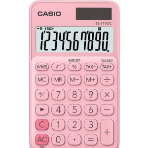CASIO CALCULADORA DE BOLSILLO 10DIG SL-310UC-PK ROSADO UNIDAD