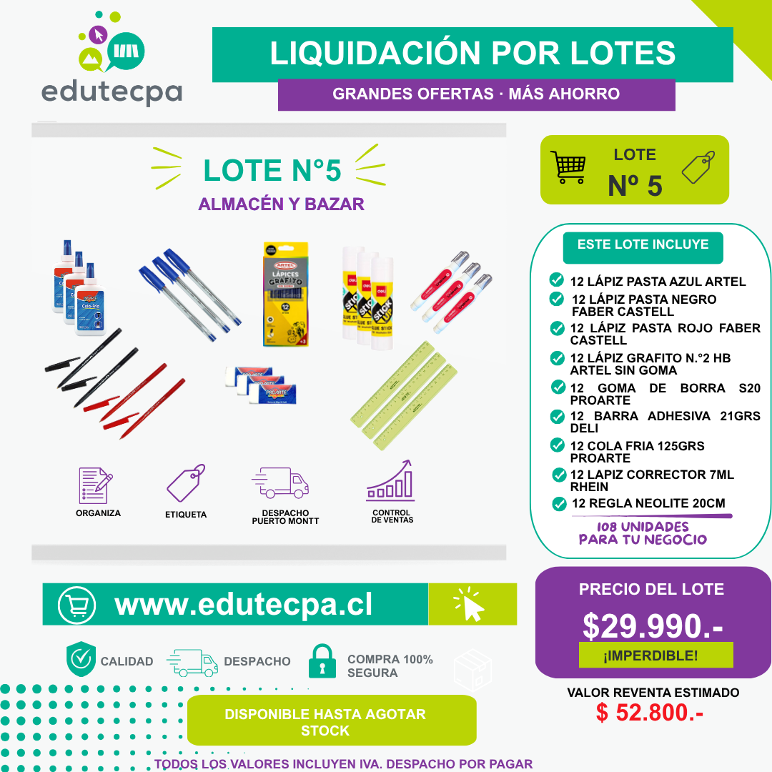 LOTE 5 ALMACEN Y BAZAR