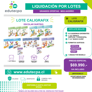 LOTE CALIGRAFIX SURTIDO