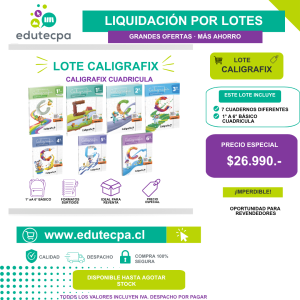 LOTE CALIGRAFIX CUADRICULA