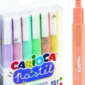 CARIOCA DESTACADOR PASTEL 6 COLORES 4.5MM UNIDAD